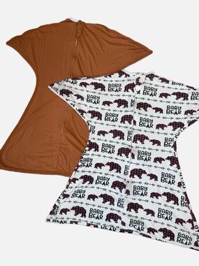 2 Zippadee zip baby sleep sacks medium 6-12 months boy gender neutral bears